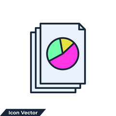 document icon logo vector illustration. Paper symbol template for graphic and web design collection