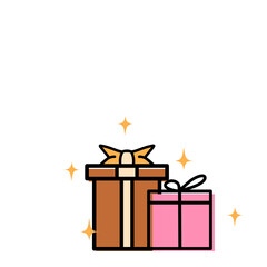 Gift box vector elements