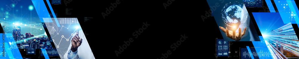Aufkleber communication technology concept. digital transformation. image visual for banner or advertisement.