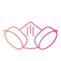 Naklejka premium gas mask gradient icon