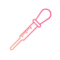 measuring pipette gradient icon