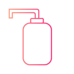 wash bottle gradient icon