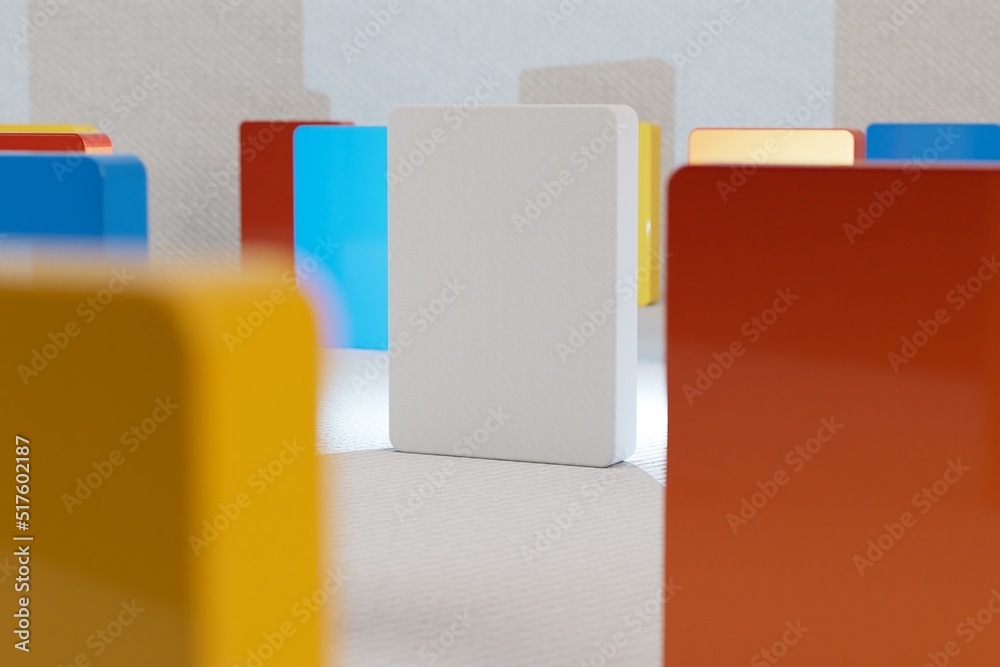 Poster abstract background. multi-colored blocks for advertising products. rectangular buttons for placing 
