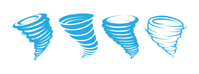 Twister icon set design template vector illustration