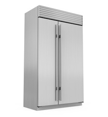 Modern Refrigerator Isolated