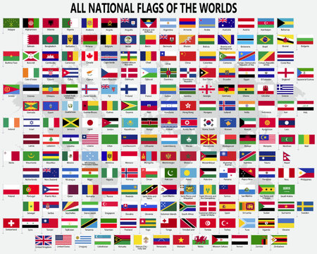 All national flags countries of the world.

