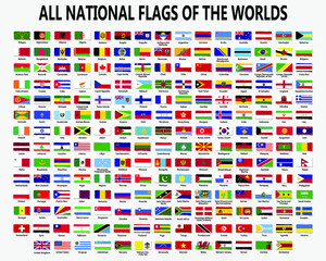 All national flags countries of the world.

