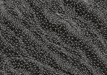 Abstract science or technology background. Graphic design. Network illustration. 3D grid surface.