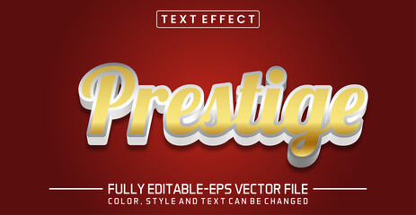Editable Prestige text effect