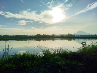 lake and sky