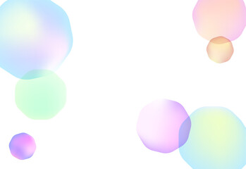 Soft background material, transparent honeycomb sphere, pastel color
