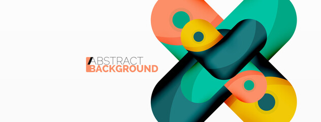 Creative geometric wallpaper. Trendy minimal abstract background. Techno business template for wallpaper, banner, background or landing