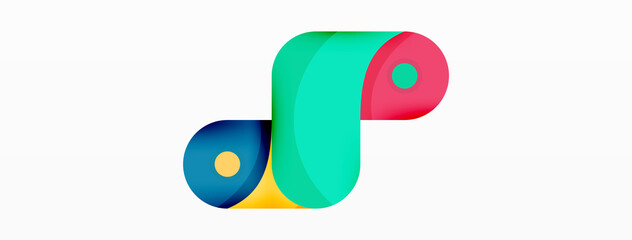 Obraz premium Creative geometric wallpaper. Trendy minimal abstract background. Techno business template for wallpaper, banner, background or landing