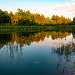 Quiet evening at the lake