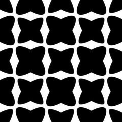 Abstract Black White Seamless pattern. Modern stylish texture with Bold stripes. Geometric abstract background.Cute abstract geometric shape pattern design in black and white. Repeat seamless.