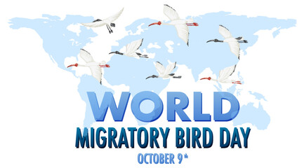 World Migratory Bird Day Banner Template