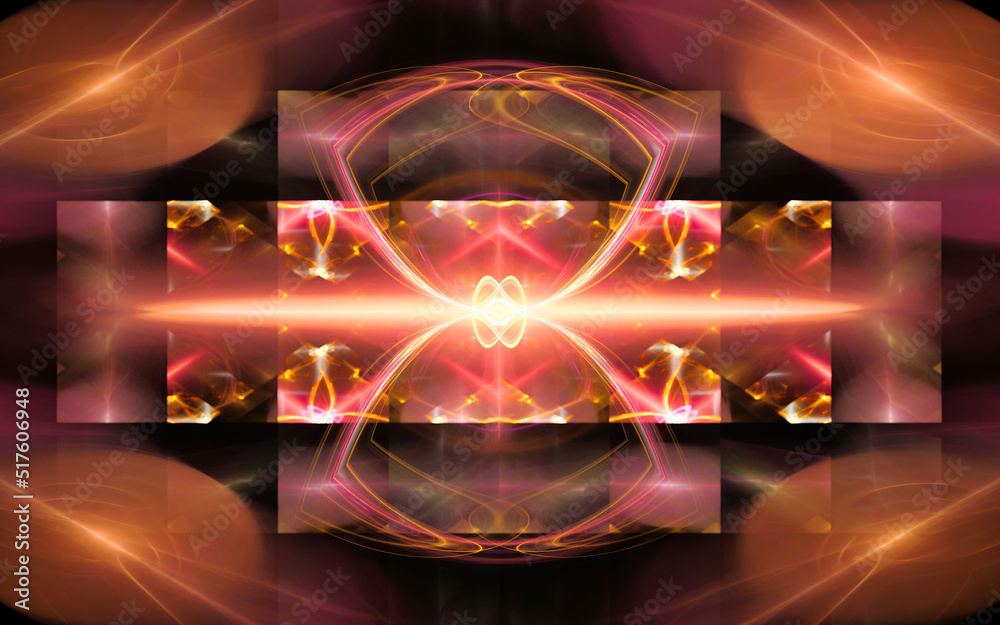 Fototapete digital illustration abstract image generated fractal background image wallpaper pattern of various 