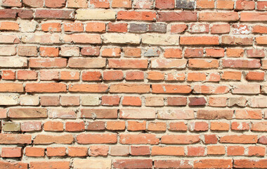 Fototapeta premium weathered brick wall Mauer Steinmauer Ziegelsteine Backsteine Backsteinmauer