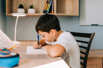 Back to School home online learning, distance lesson, education at home, technology for school....