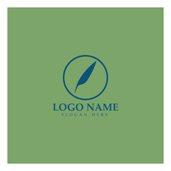 feather pen write sign logo template app icons