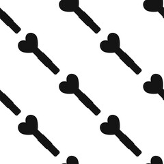 Vector flat hand drawn seamless pattern