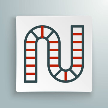 recommend clip art: Line Board game icon isolated on white background. Colorful outline concept. Vector