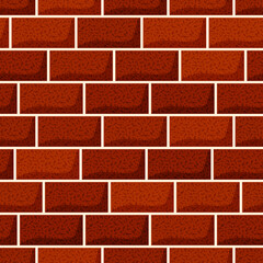 Seamless red brick wall