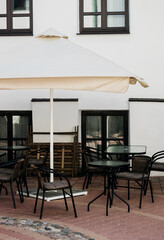 Summer Patio with tables
