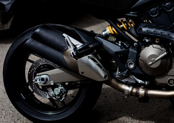 Obraz na płótnie Canvas Motorcycle parts