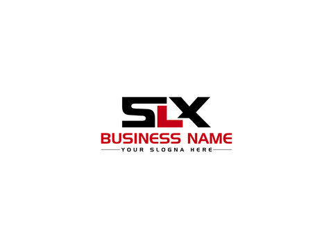 Letter SLX Logo Icon, Colorful SL s l x Logo image Vector With Creative Three Alphabet Letter Design For Your Brand