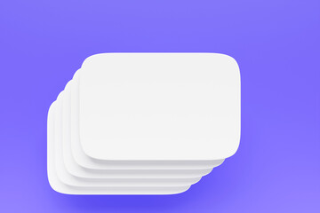 3d illustration of the edges of   white   sheets of paper.Abstract  geometric background, texture