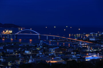 山口県　周南市　周南コンビナート　夜景