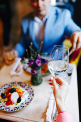 a man and a woman on a date