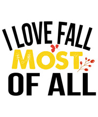 Naklejka na ściany i meble Fall SVG, Autumn Svg, Fall SVG T-Shirt, Fall SVG Bundle, Thanksgiving Svg
