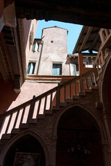 panorama with architectures of the city of venice