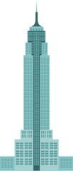 Tall skyscraper. architectural object.