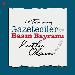 Gazeteciler ve Basın Bayramı Kutlu Olsun ( Happy Journalists and Press Day)