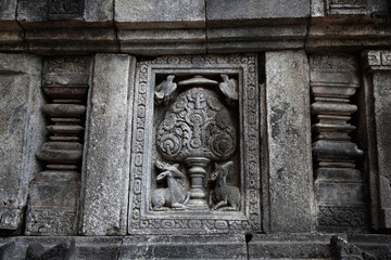 Obraz premium Relief in Candi Prambanan, Prambanan Temple, Yogyakarta, Central Java, Indonesia