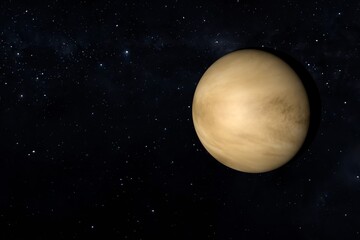 Venus is one of the planets in the solar system. 3d illustration