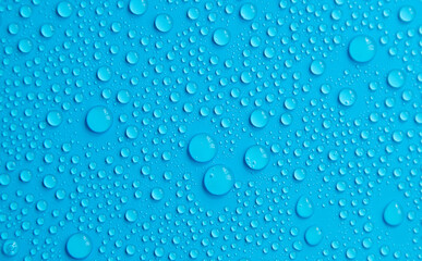 Drops of liquid, moisturizing cosmetic product. Hyaluronic acid. Selective focus.