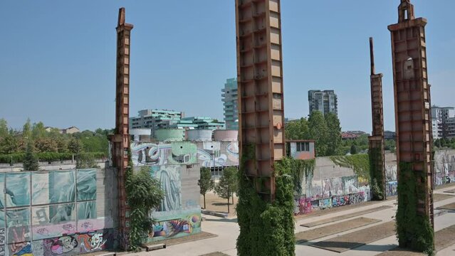Industrial archeology in the Dora park in Turin