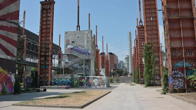 Industrial archeology in the Dora park in Turin