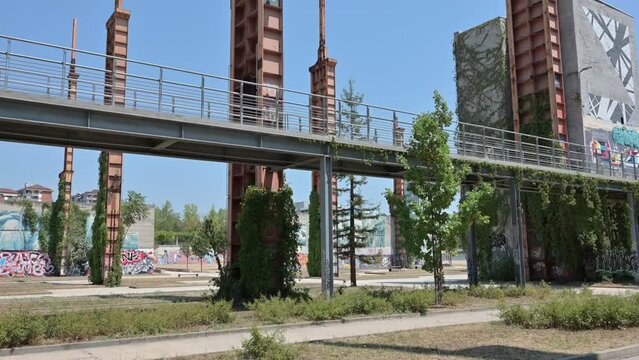 Industrial archeology in the Dora park in Turin