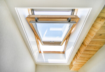 Skylight in the interior roof