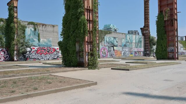 Industrial archeology in the Dora park in Turin