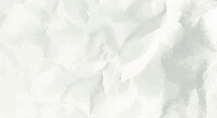 white crumpled paper texture background. Vector illustration.