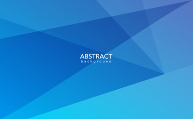 Fototapeta premium Abstract background with triangles, Blue background, blue banner