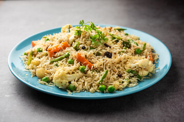 Tahri, tehri, tehiri or tahari is an Indian one pot meal made using mixed Vegetables and Rice