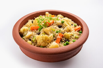 Tahri, tehri, tehiri or tahari is an Indian one pot meal made using mixed Vegetables and Rice