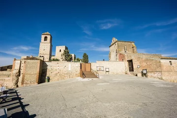 Papier Peint photo autocollant Cerro Torre mirador Ali-Ben Falcún, Al Baezi, Castillo de Álora, siglo X,  Cerro de Las Torres. monumento nacional , Álora, Malaga, Andalucia, Spain